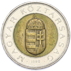 Монета 100 форинтов 1998 года Венгрия (аверс)