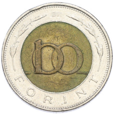 Монета 100 форинтов 1998 года Венгрия (реверс)