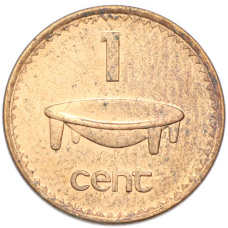 Монета 1 цент 2006 года Фиджи (аверс)