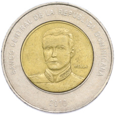 Монета 10 песо 2010 года Доминиканская республика (реверс)
