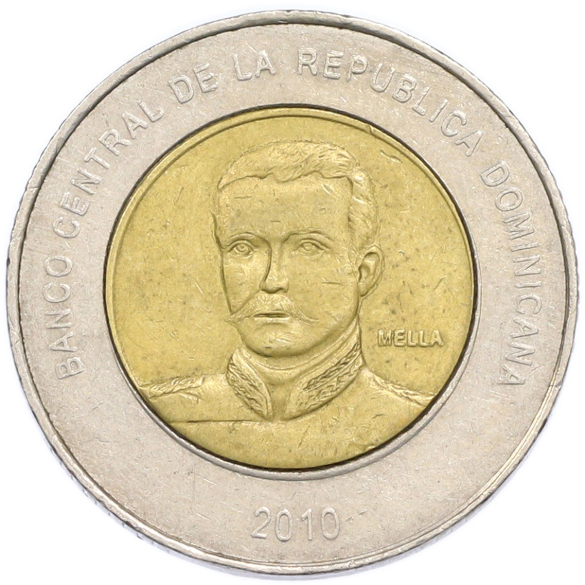 10 песо 2010 года Доминиканская республика (вид 2)