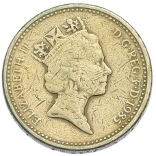 Монета 1 фунт 1985 года Великобритания (реверс)