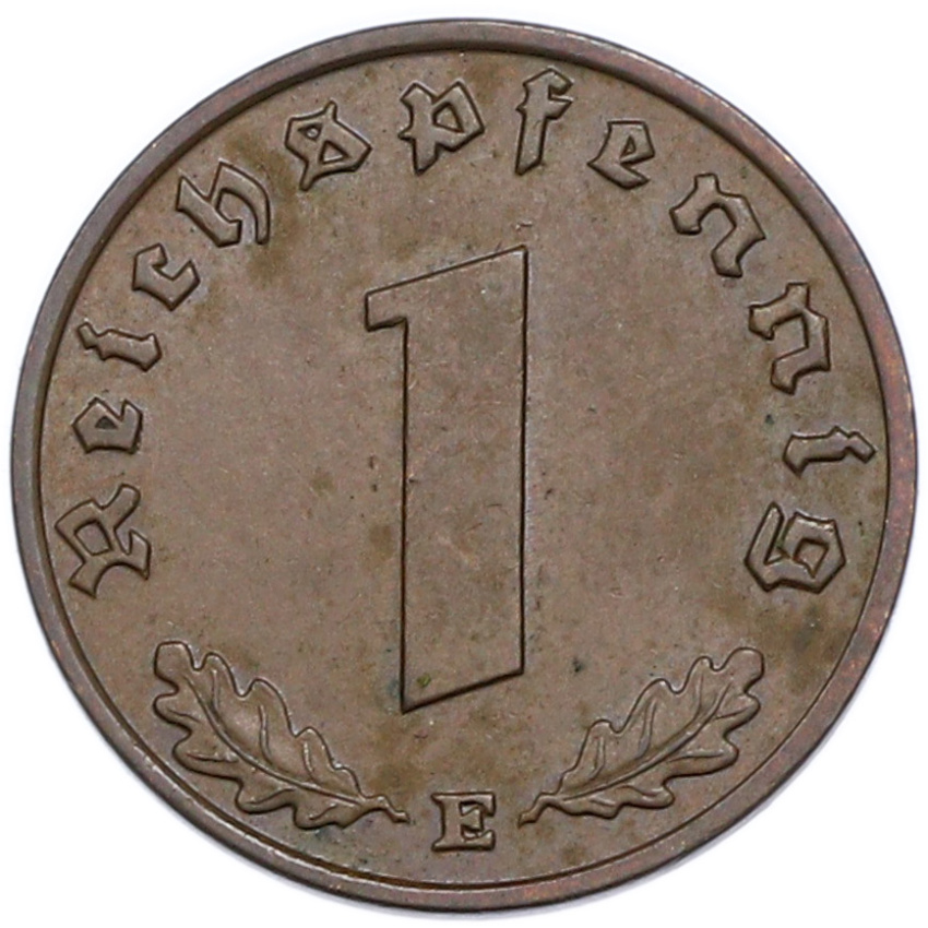 1 рейхспфенниг 1938 года E Германия (вид 2)