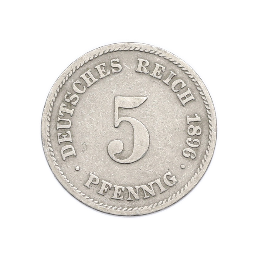 5 пфеннигов 1896 года F Германия