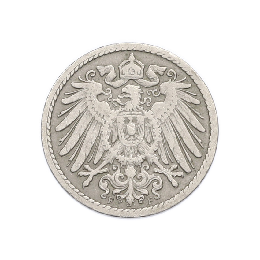 5 пфеннигов 1896 года F Германия (вид 2)