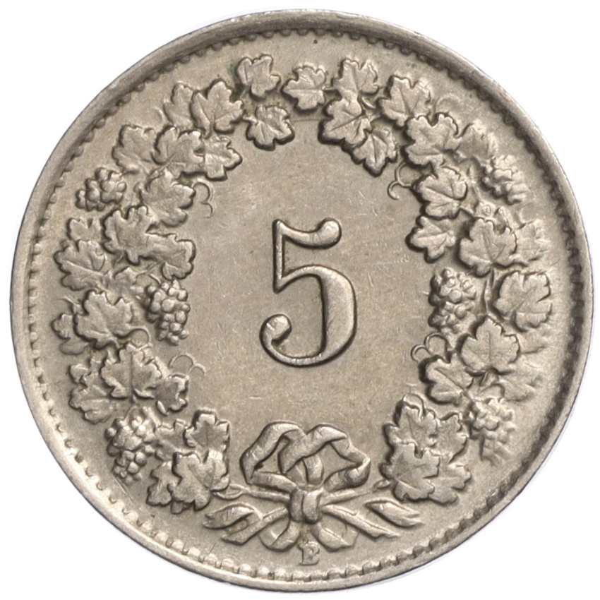 5 раппенов 1944 года Швейцария (вид 2)