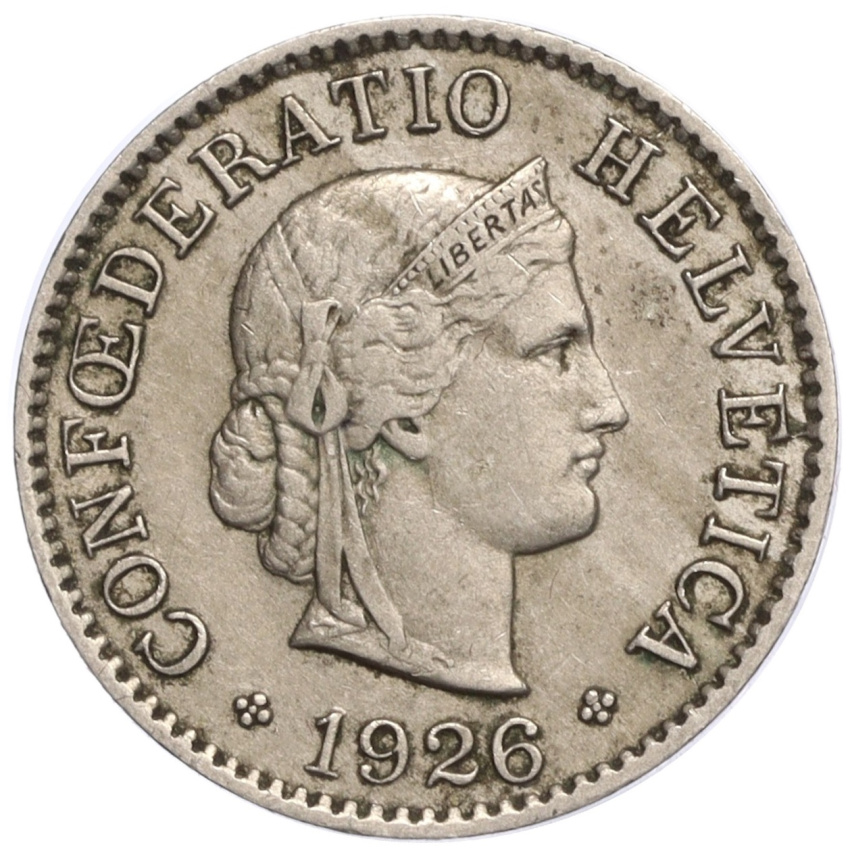 5 раппенов 1926 года Швейцария