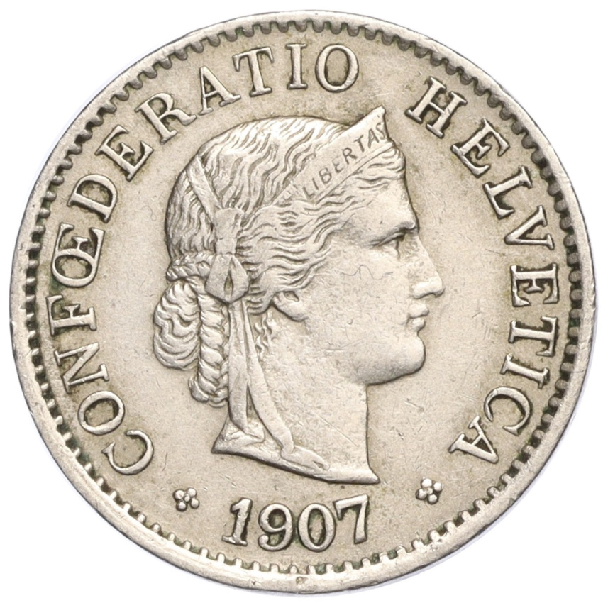 5 раппенов 1907 года Швейцария