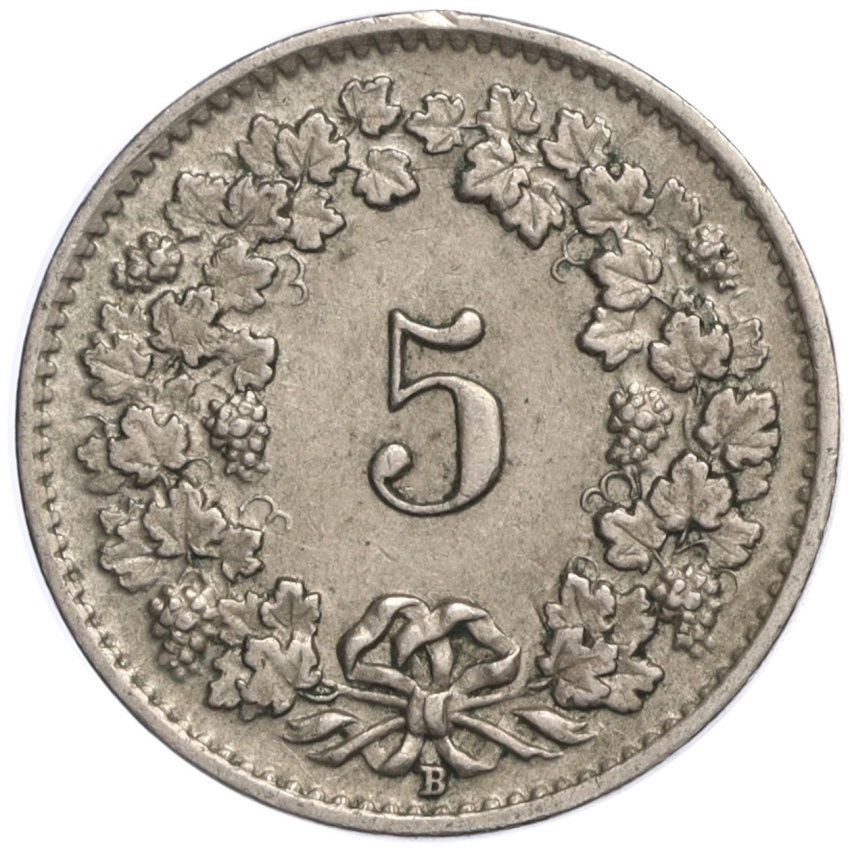 5 раппенов 1940 года Швейцария (вид 2)