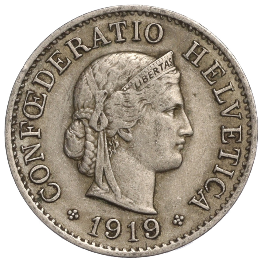 5 раппенов 1919 года Швейцария