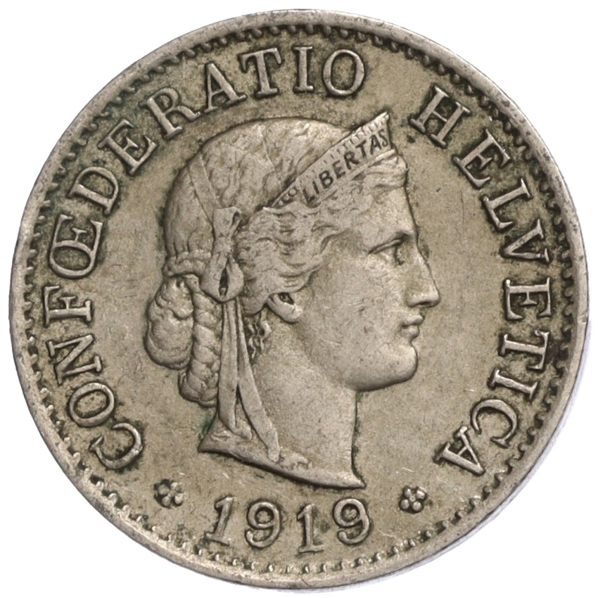 5 раппенов 1919 года Швейцария