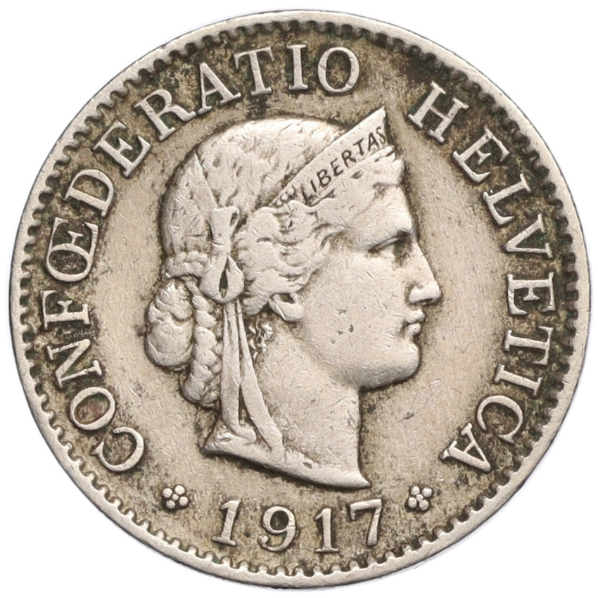 5 раппенов 1917 года Швейцария