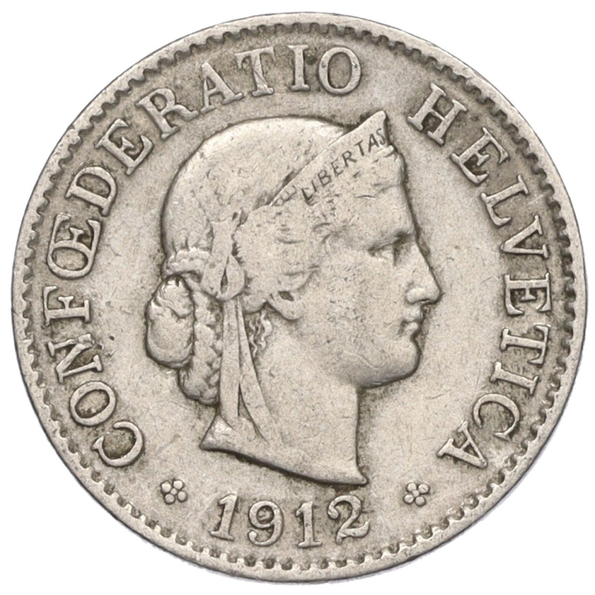 5 раппенов 1912 года Швейцария