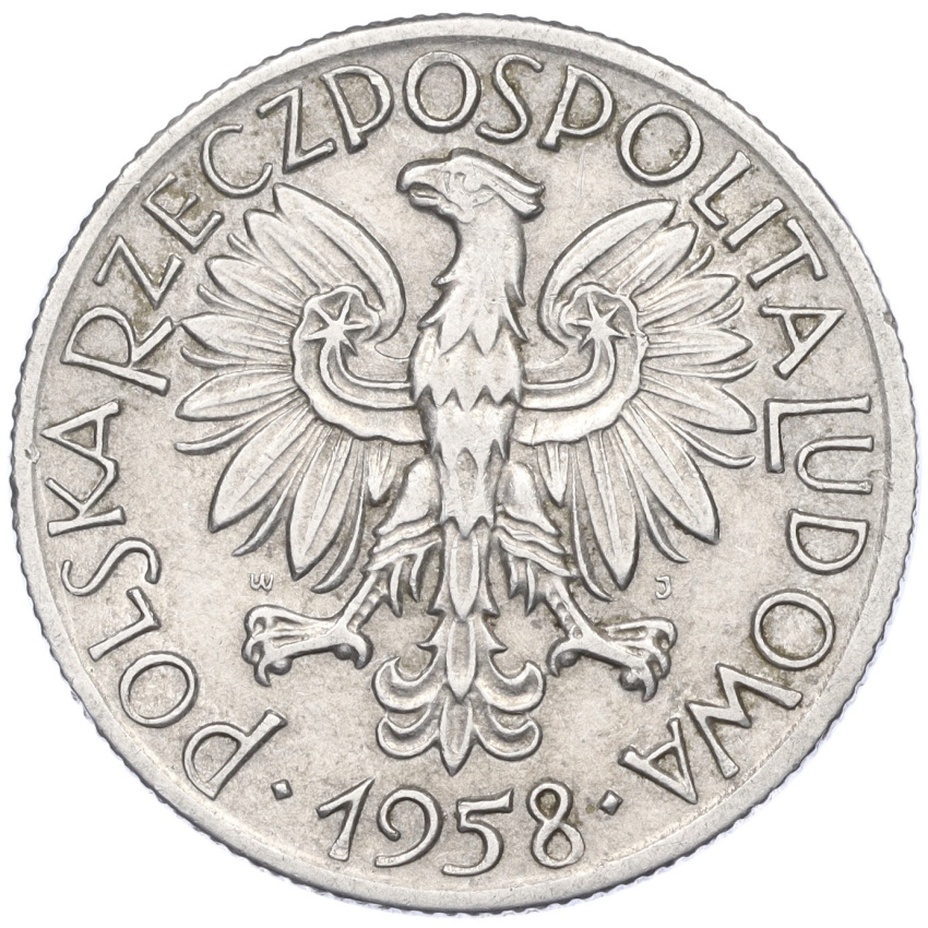 5 злотых 1958 года Польша (вид 2)