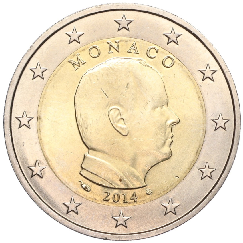 2 евро 2014 года Монако