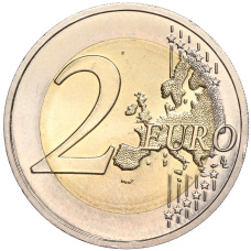 Монета 2 евро 2014 года Монако (реверс)