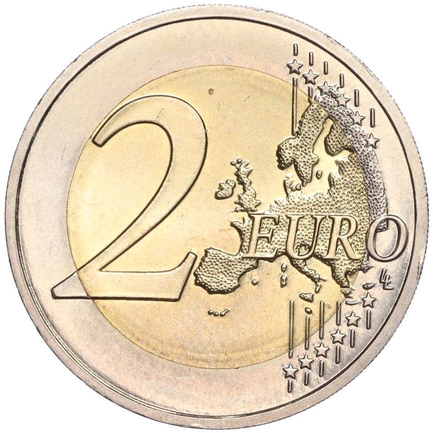 2 евро 2014 года Монако (вид 2)