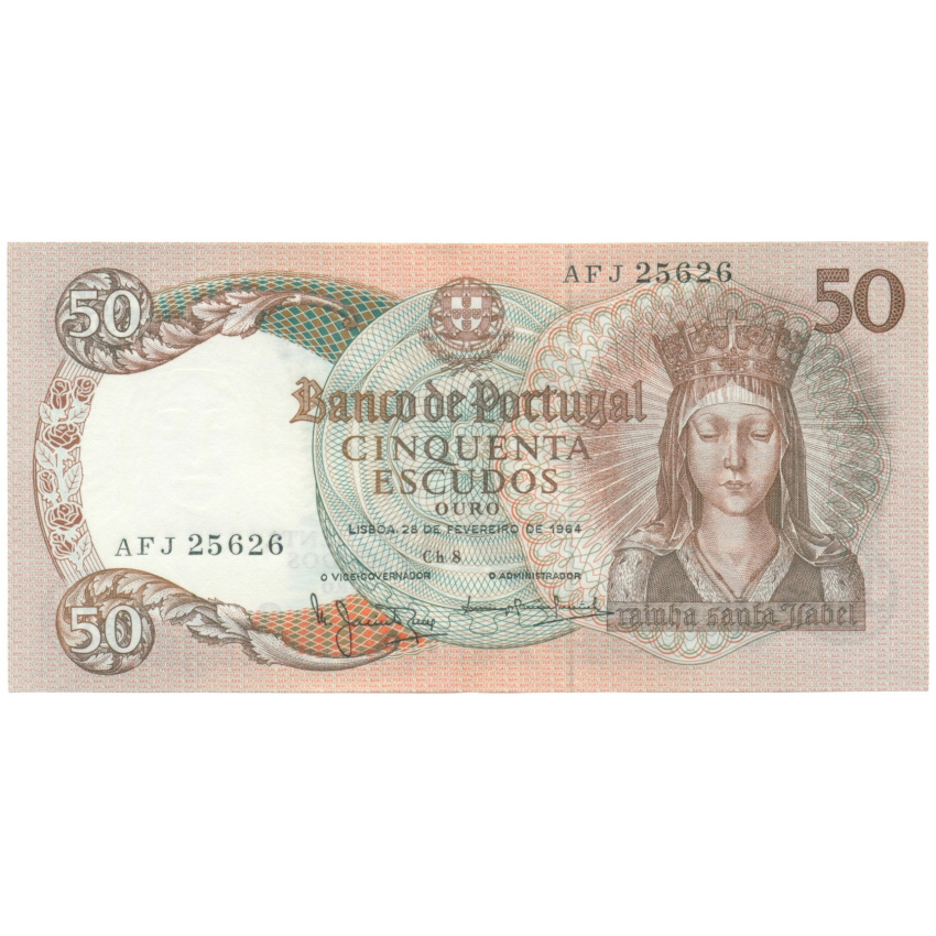 50 эскудо 1964 года Португалия
