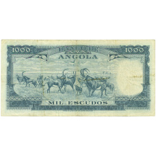 Банкнота 1000 эскудо 1970 года Португальская Ангола (вид 2)