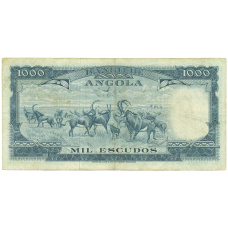 Банкнота 1000 эскудо 1970 года Португальская Ангола (вид 2)