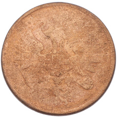 Монета 2 копейки 1863 года ЕМ (реверс)