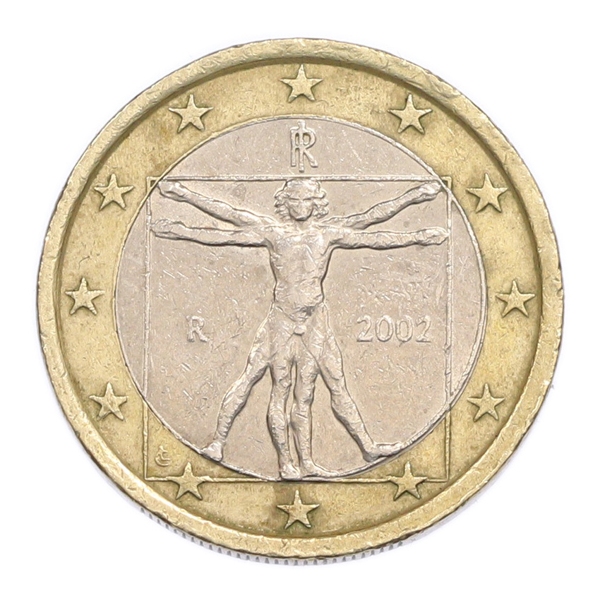 1 евро 2002 года Италия