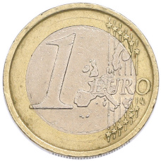Монета 1 евро 2002 года Италия (реверс)