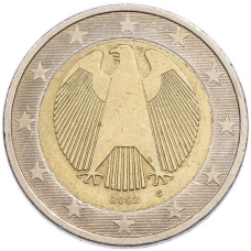Монета 2 евро 2002 года G Германия (аверс)