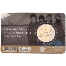 Монета 2 евро 2026 года Ирландия «50 лет рок-группе U2» (В блистере) (реверс)