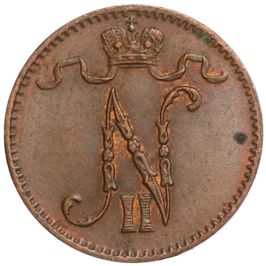 1 пенни 1911 года Русская Финляндия (вид 2)