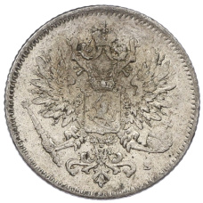 Монета 25 пенни 1916 года Русская Финляндия (реверс)