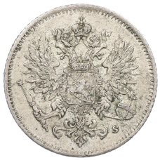 Монета 25 пенни 1916 года Русская Финляндия (реверс)