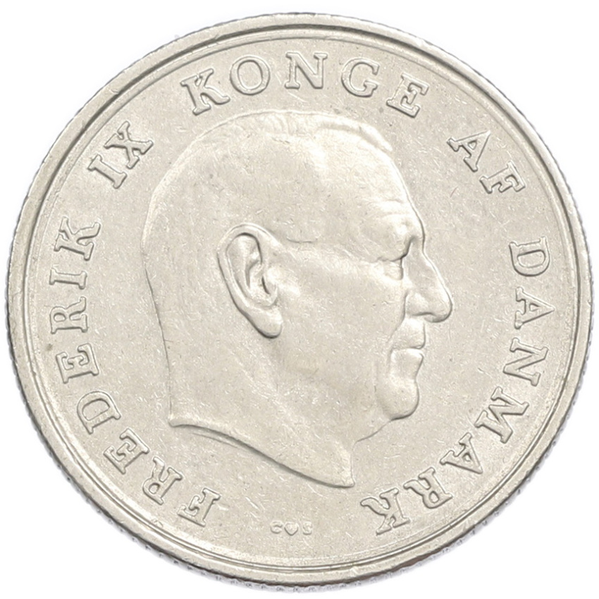 1 крона 1963 года Дания (вид 2)